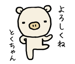 Tokuchan pig sticker #14493462