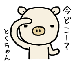 Tokuchan pig sticker #14493484
