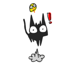 Black Cat & Piyo sticker #14494110