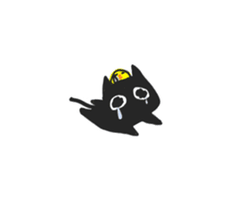 Black Cat & Piyo sticker #14494111