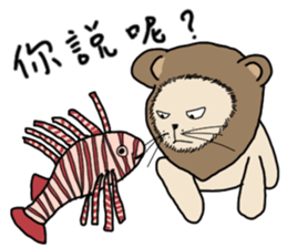 Mia the cat with ocean friends sticker #14494373