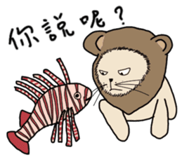 Mia the cat with ocean friends sticker #14494373