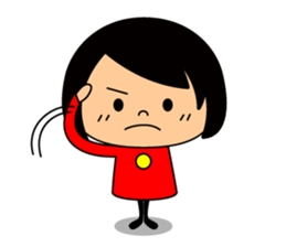 Cute girl/The daily life's volume sticker #14494599