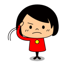 Cute girl/The daily life's volume sticker #14494599