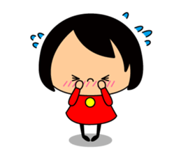 Cute girl/The daily life's volume sticker #14494603