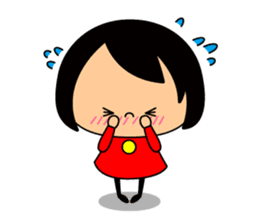 Cute girl/The daily life's volume sticker #14494603