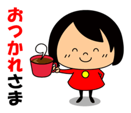 Cute girl/The daily life's volume sticker #14494604