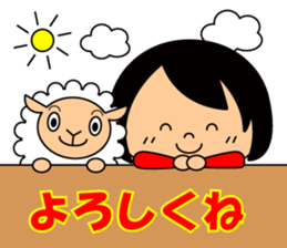 Cute girl/The daily life's volume sticker #14494606