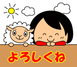 Cute girl/The daily life's volume sticker #14494606