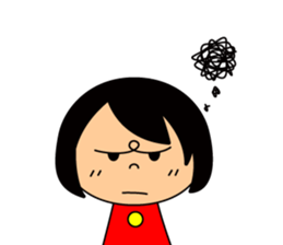 Cute girl/The daily life's volume sticker #14494611