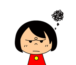 Cute girl/The daily life's volume sticker #14494611