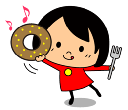 Cute girl/The daily life's volume sticker #14494616