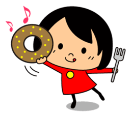 Cute girl/The daily life's volume sticker #14494616