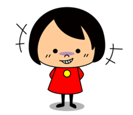 Cute girl/The daily life's volume sticker #14494627