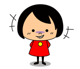 Cute girl/The daily life's volume sticker #14494627