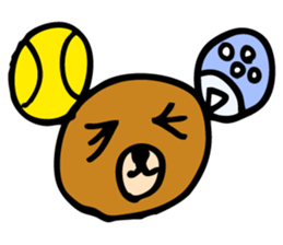 Paddle Tennis Bear sticker #14495425