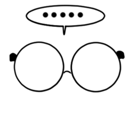 just a pair of glasses sticker #14495585