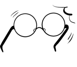 just a pair of glasses sticker #14495588