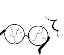 just a pair of glasses sticker #14495589