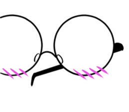 just a pair of glasses sticker #14495593