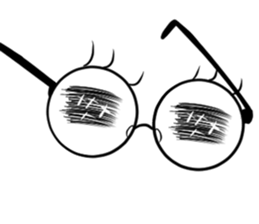 just a pair of glasses sticker #14495595