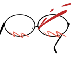 just a pair of glasses sticker #14495597