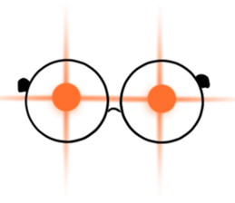 just a pair of glasses sticker #14495617