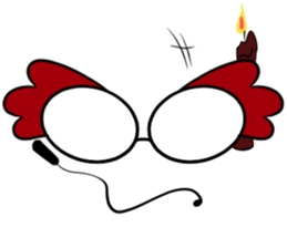 just a pair of glasses sticker #14495620