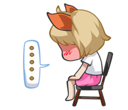 Little Friend: The Cat Girl sticker #14495848