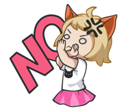 Little Friend: The Cat Girl sticker #14495862