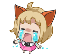 Little Friend: The Cat Girl sticker #14495870