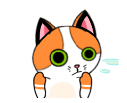 Cat up up sticker #14497185