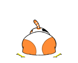 Cat up up sticker #14497188