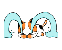 Cat up up sticker #14497190