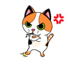 Cat up up sticker #14497192