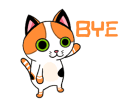 Cat up up sticker #14497193