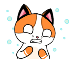 Cat up up sticker #14497196