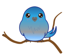Blue Bird happy to fly sticker #14497220