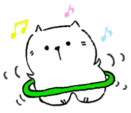 Daily routine of cat funny1 sticker #14497289
