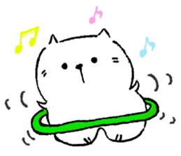 Daily routine of cat funny1 sticker #14497289