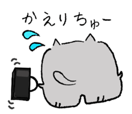 Daily routine of cat funny1 sticker #14497297