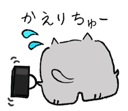 Daily routine of cat funny1 sticker #14497297