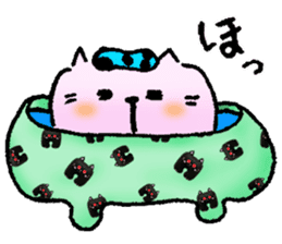 Daily routine of cat funny1 sticker #14497301