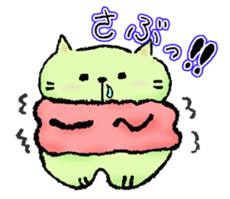Daily routine of cat funny1 sticker #14497309