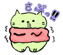 Daily routine of cat funny1 sticker #14497309