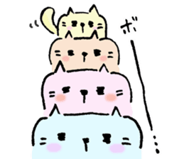 Daily routine of cat funny1 sticker #14497313