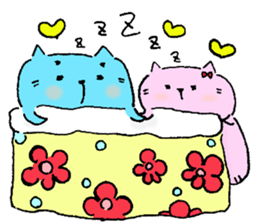 Daily routine of cat funny1 sticker #14497317