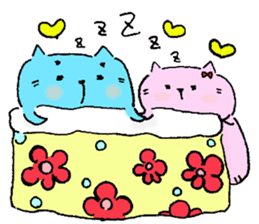 Daily routine of cat funny1 sticker #14497317