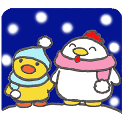 Coccomama&Hinatan newyear sticker