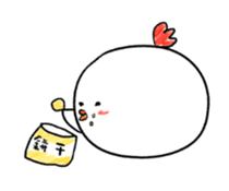 little chicken princess sticker #14498033